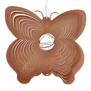 Schmetterling-Windspiel mit Kristallprisma – Sonnenfänger