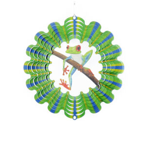 Frosch Windspinner Mehrfarbig