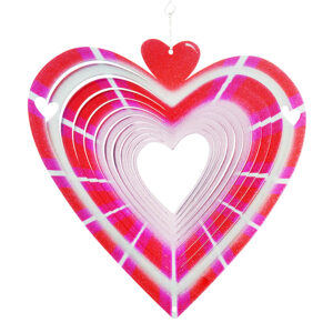Herz Windspinner Mehrfarbig