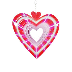 Herz Windspinner Mehrfarbig