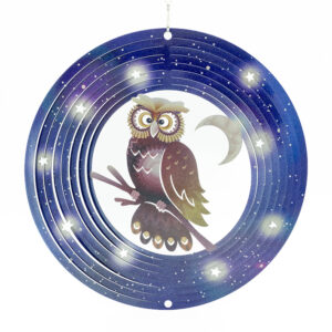 Eule Windspinner Mehrfarbig