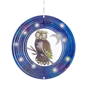 Eule Windspinner Mehrfarbig