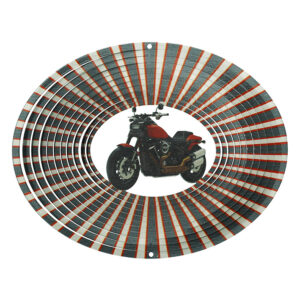 Motorrad Windspinner Mehrfarbig