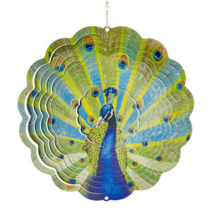 Pfau Windspinner Mehrfarbig