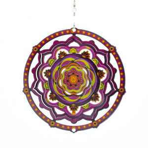 Mandala Rose Windspinner Mehrfarbig