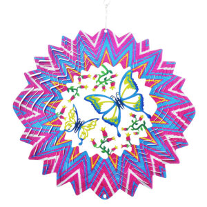 Schmetterling 3D Windspinner Mehrfarbig