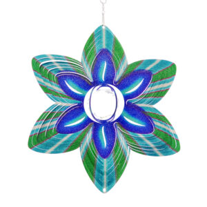 Blumen-Windspiel mit mehrfarbigem Kristall-Prisma-Sonnenfänger