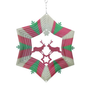 Rentier-Windspiel Mehrfarbig