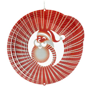 Weihnachtsmann-Windspiel Mehrfarbig
