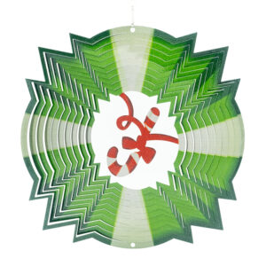 Zuckerstangen-Weihnachts-Windspiel Mehrfarbig